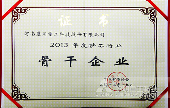 黎明重工·2013砂石年会骨干企业荣归之途